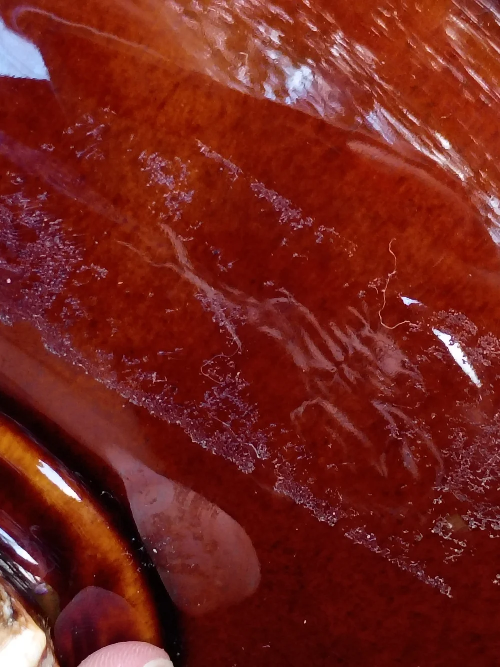 Vintage Hull Brown Drip Glaze Pottery Oval Casserole Dish with Lid
